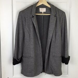 Skies Are Blue Asa Knit Blazer Size L - Gray